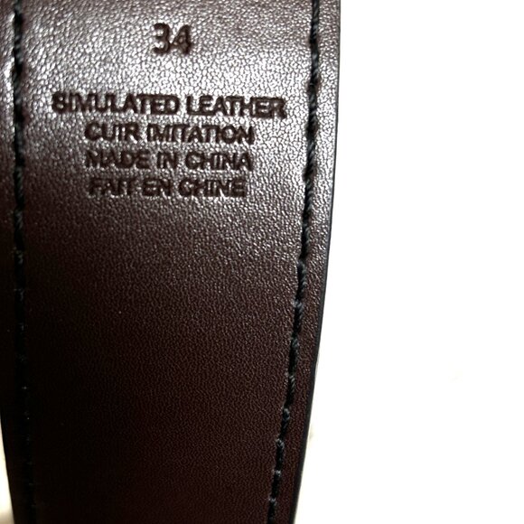 True Religion Lumin II Reversible Blk/brwn Roller Twist Simulated Leather Belt - Picture 10 of 10